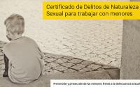 Nota para colegiados: si trabajas con menores, precisas certificar la ausencia de Delitos de Naturaleza Sexual