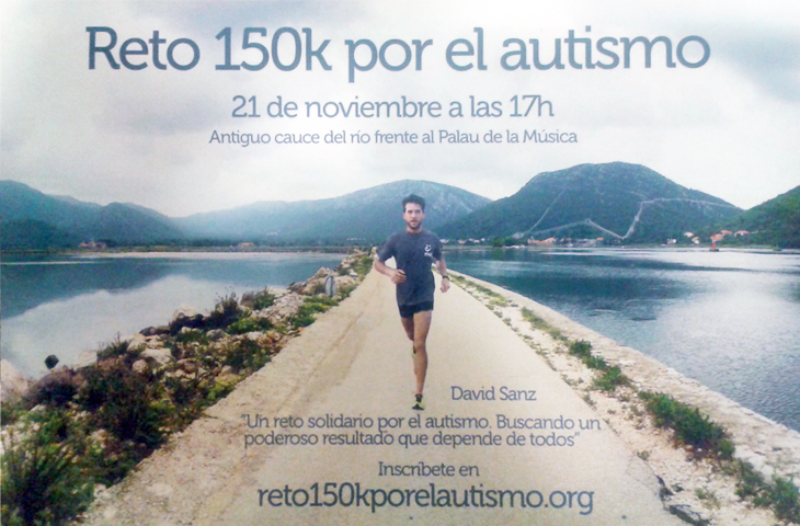 El ICOFCV apoya a David Sanz en su “Reto 150k por el autismo” que llevará a cabo este sábado 21 de noviembre