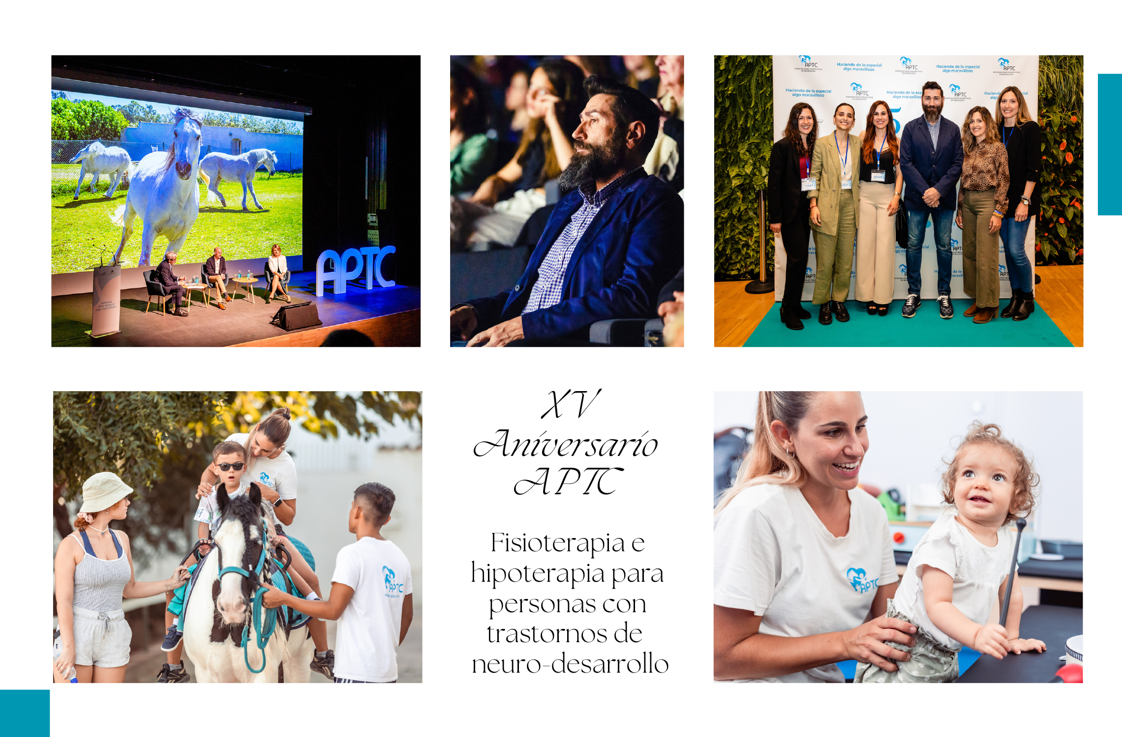 APTC cumple 15 años mejorando la calidad de vida de niños y adultos con trastornos neurológicos mediante la fisioterapia y la hipoterapia APTC cumple 15 años mejorando la calidad de vida de niños y adultos con trastornos neurológicos mediante la fisioterapia y la hipoterapia