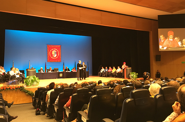 El Colegio de Fisioterapeutas, invitado al Solemne Acto de Apertura del curso académico 2016-2017 de la Universidad de Alicante