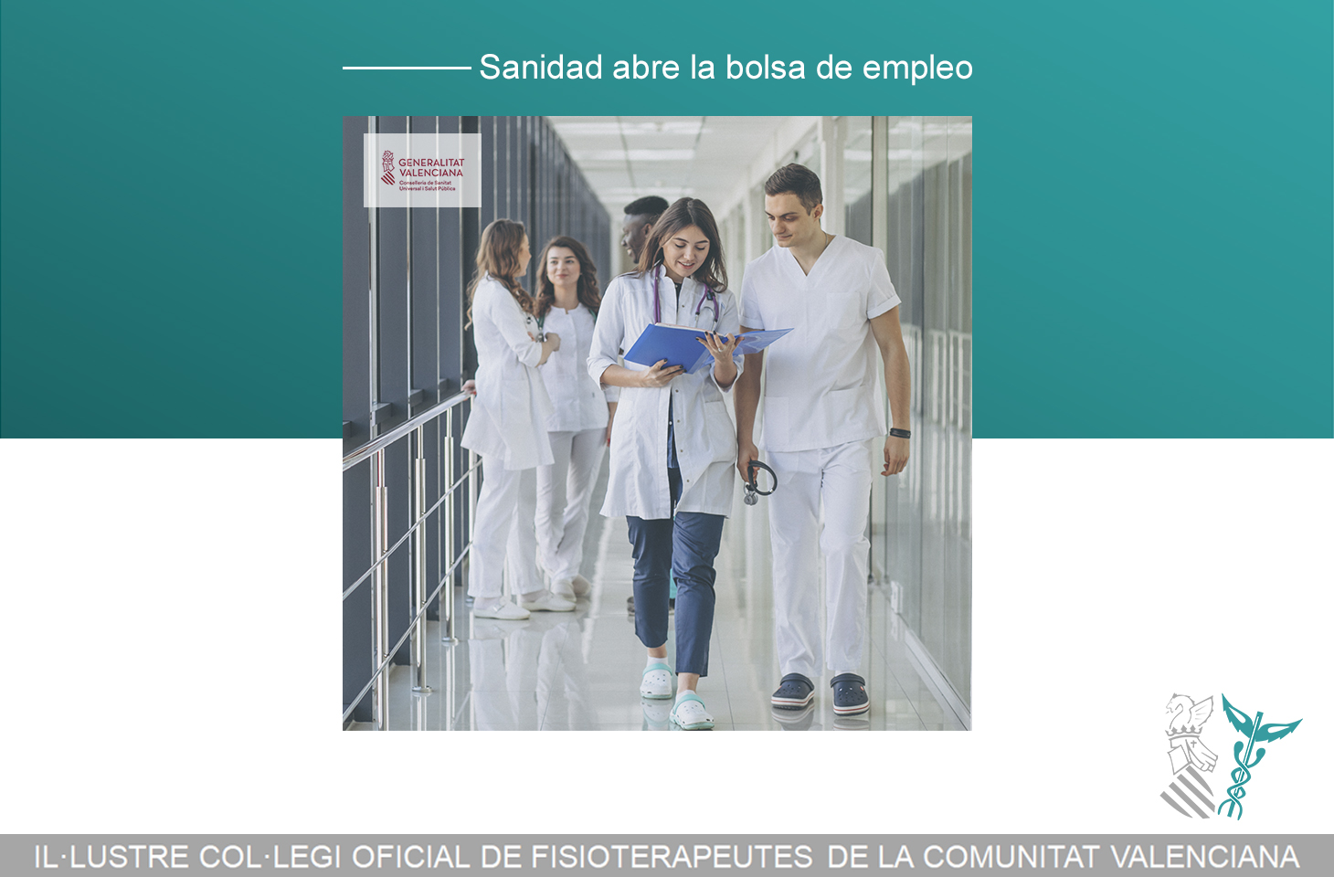 La Conselleria de Sanidad abre la Bolsa de Empleo Temporal - fisioterapeutas ICOFCV La Conselleria de Sanidad abre la Bolsa de Empleo Temporal - fisioterapeutas ICOFCV