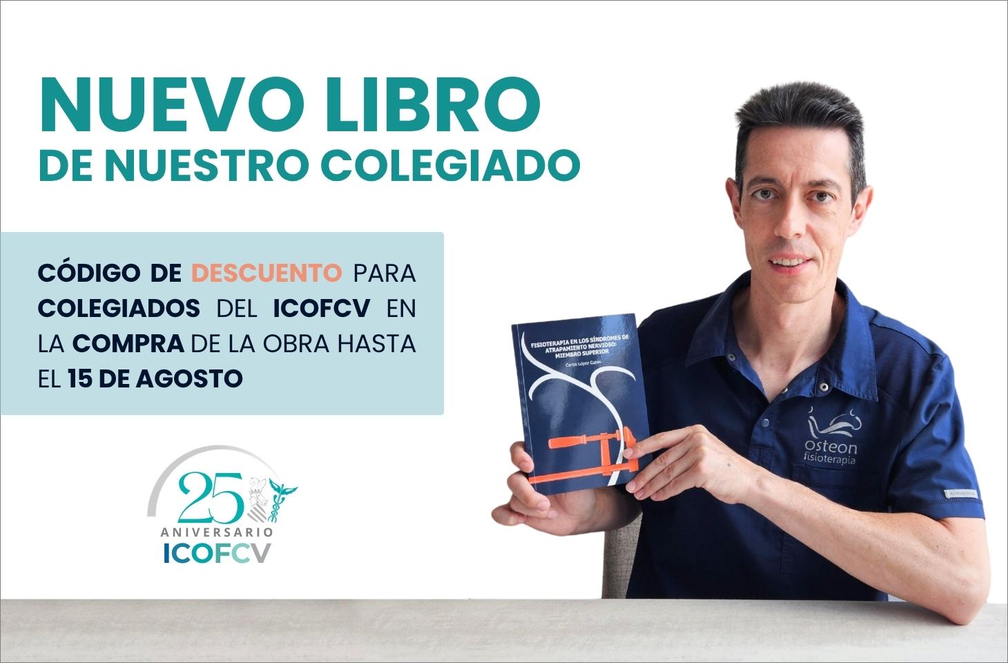 Nuevo libro de Carlos López Cubas: “Fisioterapia en los síndromes de atrapamiento nervioso: miembro superior” Nuevo libro de Carlos López Cubas: “Fisioterapia en los síndromes de atrapamiento nervioso: miembro superior”