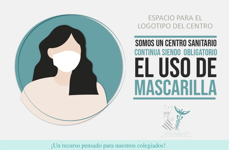 ¿Necesitas un cartel sobre el uso obligatorio de la mascarilla para tu clínica de Fisioterapia? El ICOFCV te lo facilita ¿Necesitas un cartel sobre el uso obligatorio de la mascarilla para tu clínica de Fisioterapia? El ICOFCV te lo facilita