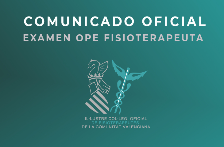 COMUNICADO DEL ICOFCV: El Colegio de Fisioterapeutas está recopilando todas las quejas de los opositores para presentar un escrito ante Sanidad COMUNICADO DEL ICOFCV: El Colegio de Fisioterapeutas está recopilando todas las quejas de los opositores para presentar un escrito ante Sanidad