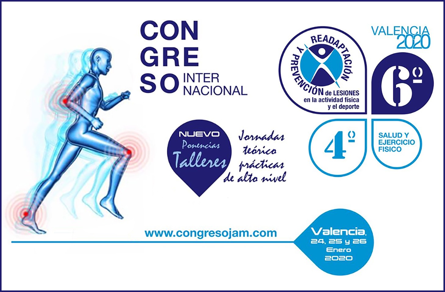 El Colegio de Fisioterapeutas de la Comunidad Valenciana, colaborador del VI Congreso Internacional JAM Sports 2020 El Colegio de Fisioterapeutas de la Comunidad Valenciana, colaborador del VI Congreso Internacional JAM Sports 2020