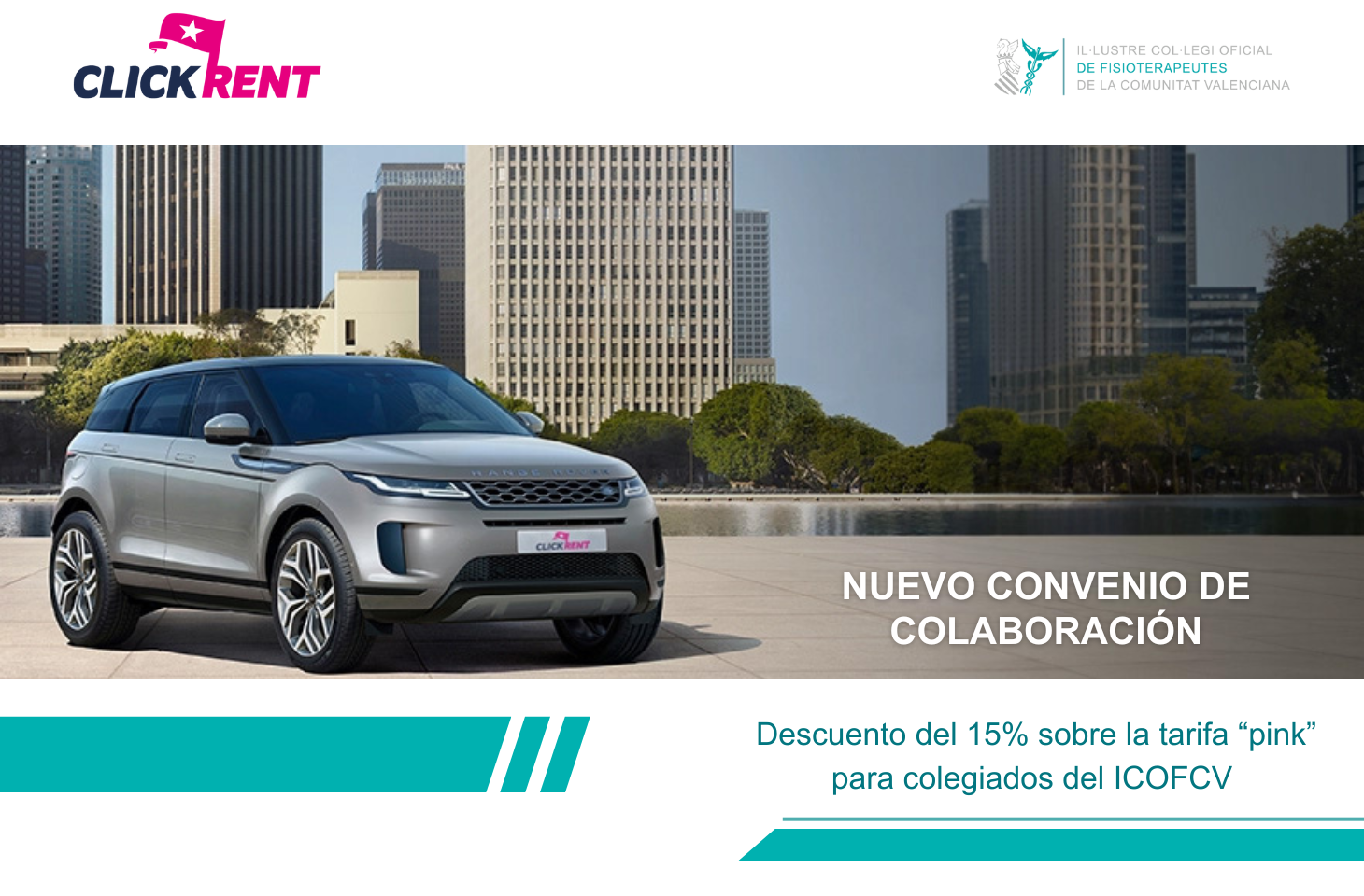 Nuevo convenio con ClickRent Nuevo convenio con ClickRent
