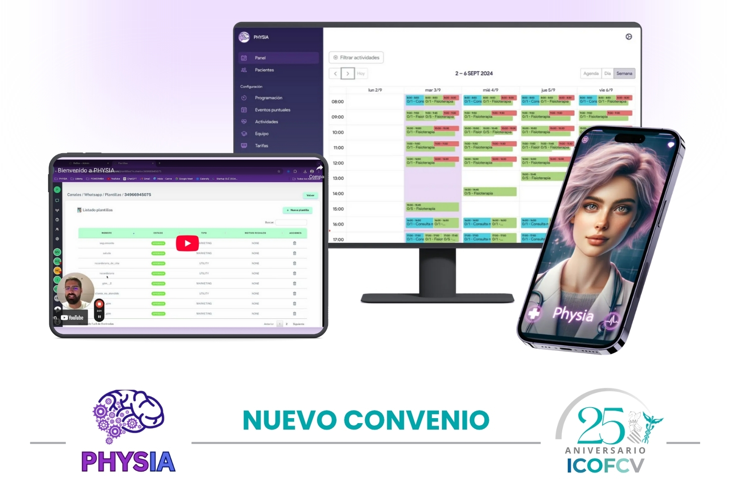 Nuevo convenio con PHYSIA, software de gestión de clínicas con inteligencia artificial Nuevo convenio con PHYSIA, software de gestión de clínicas con inteligencia artificial