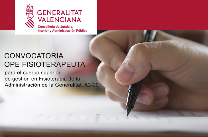 Nueva convocatoria de oposición de 28 plazas de fisioterapeuta para el cuerpo superior de gestión en Fisioterapia