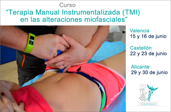 El ICOFCV organiza tres cursos sobre “Terapia Manual Instrumentalizada (TMI) en las alteraciones miofasciales” El ICOFCV organiza tres cursos sobre “Terapia Manual Instrumentalizada (TMI) en las alteraciones miofasciales”