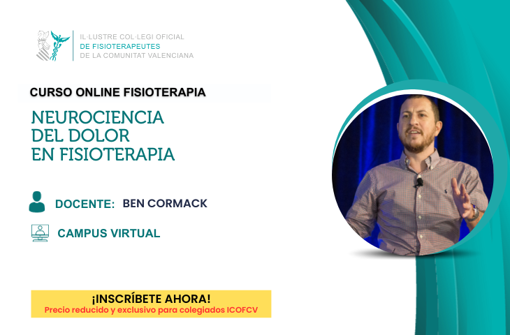 Nuevo Curso "Neurociencia del dolor en fisioterapia” de Ben Cormack en el Campus Virtual Nuevo Curso "Neurociencia del dolor en fisioterapia” de Ben Cormack en el Campus Virtual