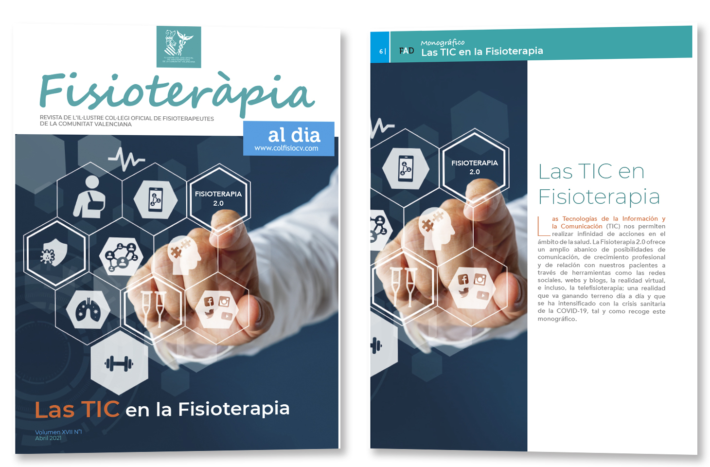 Nuevo número de nuestra revista colegial FAD con el monográfico “Las TIC en la Fisioterapia”   