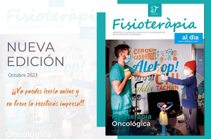 “Fisioterapia Oncológica”, monográfico del nuevo número de nuestra revista colegial FAD 