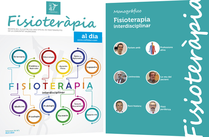 “Fisioterapia interdisciplinar”, tema del monográfico del primer número de la revista colegial FAD este 2019