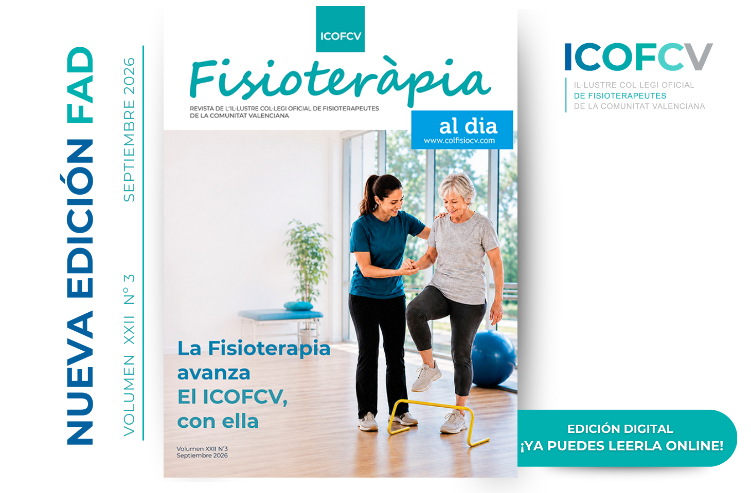 Ya disponible el nuevo número de FAD: La Fisioterapia avanza y el ICOFCV, con ella