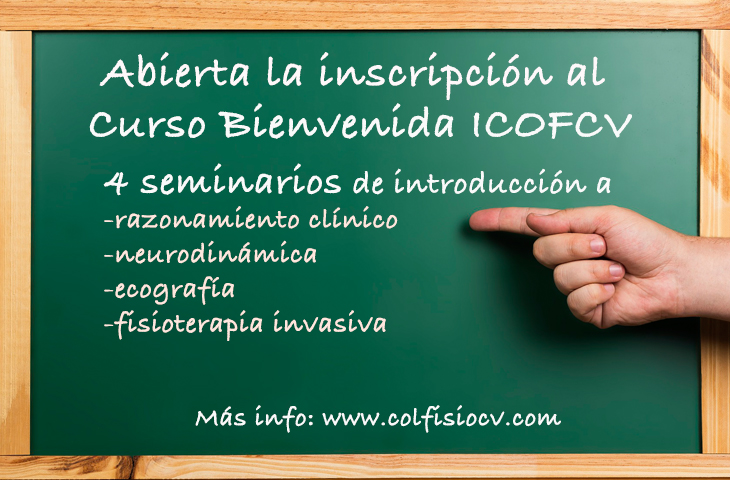 Abierta la inscripción del Curso de Bienvenida para los nuevos colegiados Abierta la inscripción del Curso de Bienvenida para los nuevos colegiados