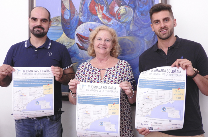 El Colegio de Fisioterapeutas de la CV presenta la IV Jornada Solidaria en el Ayuntamiento de Alicante