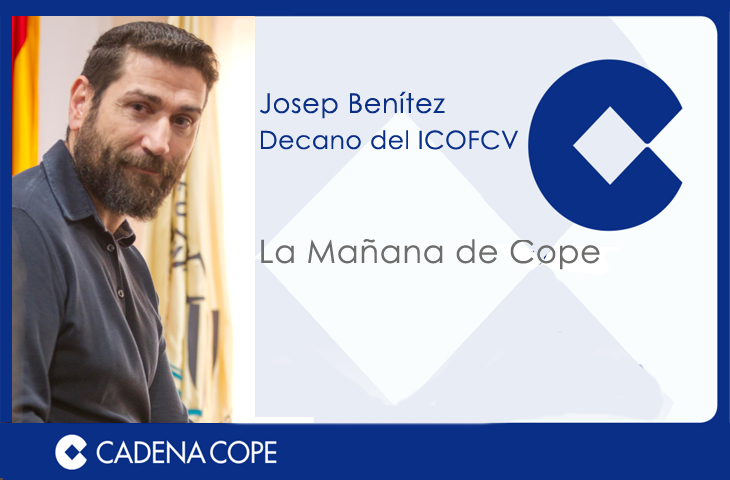 El decano del Colegio de Fisioterapeutas explica cómo llevar el bolso para evitar patologías en una entrevista en COPE Valencia El decano del Colegio de Fisioterapeutas explica cómo llevar el bolso para evitar patologías en una entrevista en COPE Valencia
