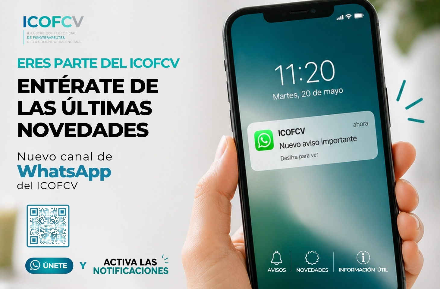 Eres parte del ICOFCV. Súmate al nuevo canal de WhatsApp Eres parte del ICOFCV. Súmate al nuevo canal de WhatsApp
