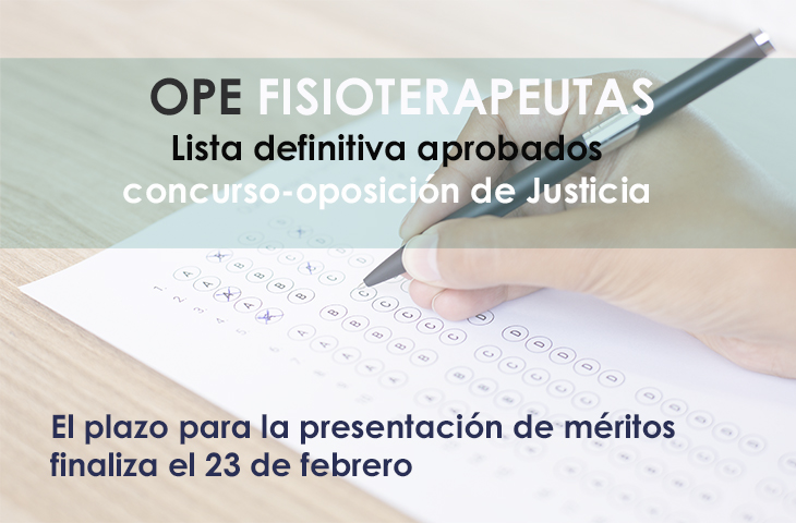 Publicada la lista definitiva de aprobados de la OPE de Justicia y habilitado el plazo de entrega de méritos Publicada la lista definitiva de aprobados de la OPE de Justicia y habilitado el plazo de entrega de méritos