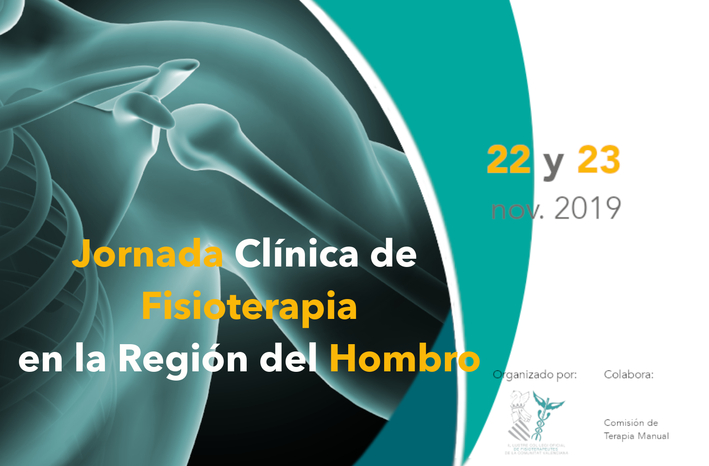 El ICOFCV celebrará en noviembre la “Jornada clínica de Fisioterapia en la región del hombro”