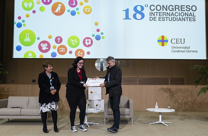 EL ICOFCV apoya la investigación a través de los premios del 18º Congreso Internacional de Estudiantes de la CEU UCH EL ICOFCV apoya la investigación a través de los premios del 18º Congreso Internacional de Estudiantes de la CEU UCH