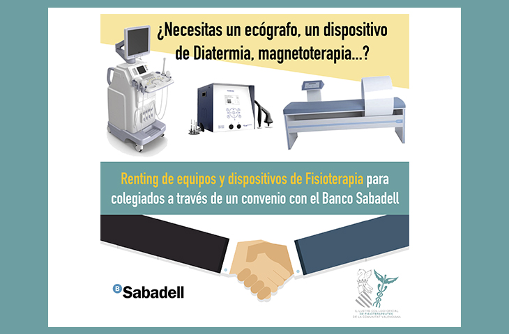 El ICOFCV posibilita el renting de equipos y dispositivos de Fisioterapia a sus colegiados El ICOFCV posibilita el renting de equipos y dispositivos de Fisioterapia a sus colegiados