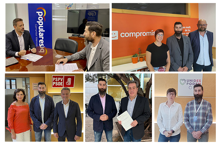 El ICOFCV se reúne con los diferentes partidos políticos para tratar el estado de la Fisioterapia en la Comunidad Valenciana y las mejoras necesarias El ICOFCV se reúne con los diferentes partidos políticos para tratar el estado de la Fisioterapia en la Comunidad Valenciana y las mejoras necesarias