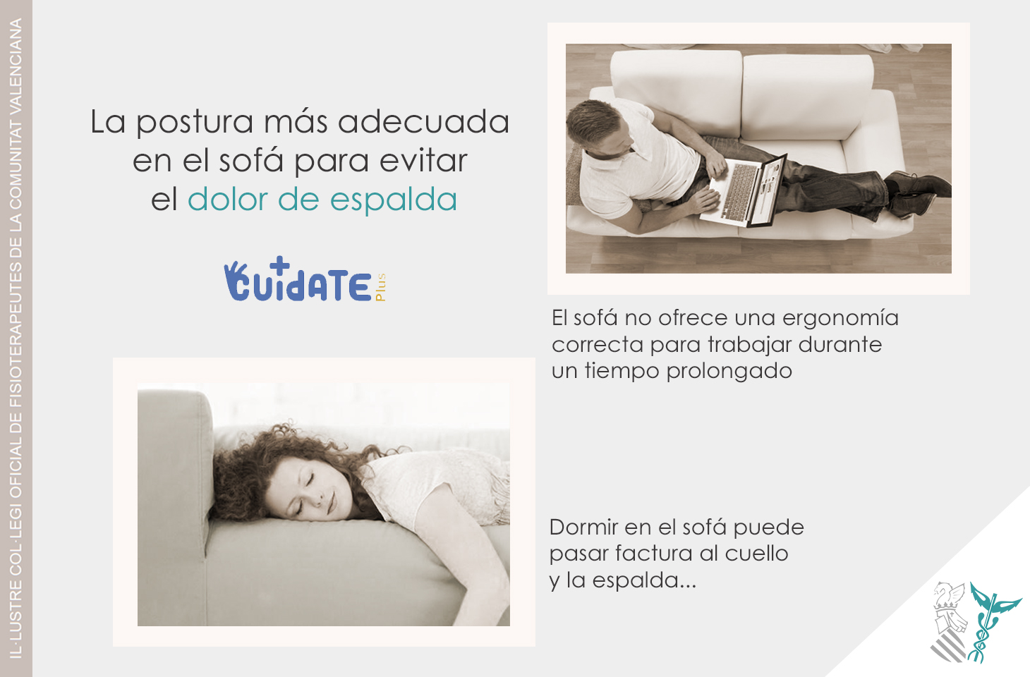 La postura más adecuada en el sofá para evitar el dolor de espalda La postura más adecuada en el sofá para evitar el dolor de espalda