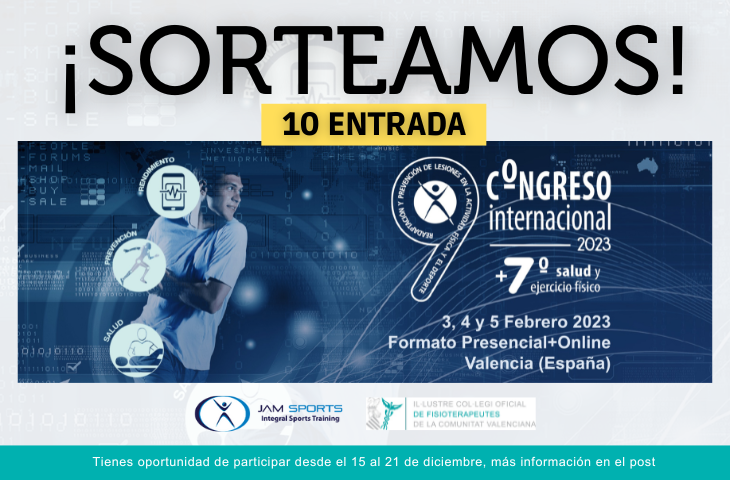 Nuevo Sorteo del ICOFCV para sus colegiados: 10 inscripciones gratuitas para el 9º Congreso JAM. ¡Participa! Nuevo Sorteo del ICOFCV para sus colegiados: 10 inscripciones gratuitas para el 9º Congreso JAM. ¡Participa!