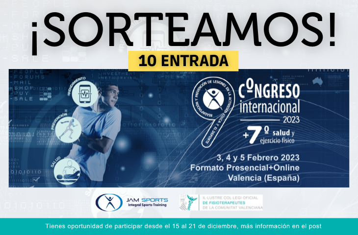 Nuevo Sorteo del ICOFCV para sus colegiados: 10 inscripciones gratuitas para el 9º  Congreso  JAM. ¡Participa!