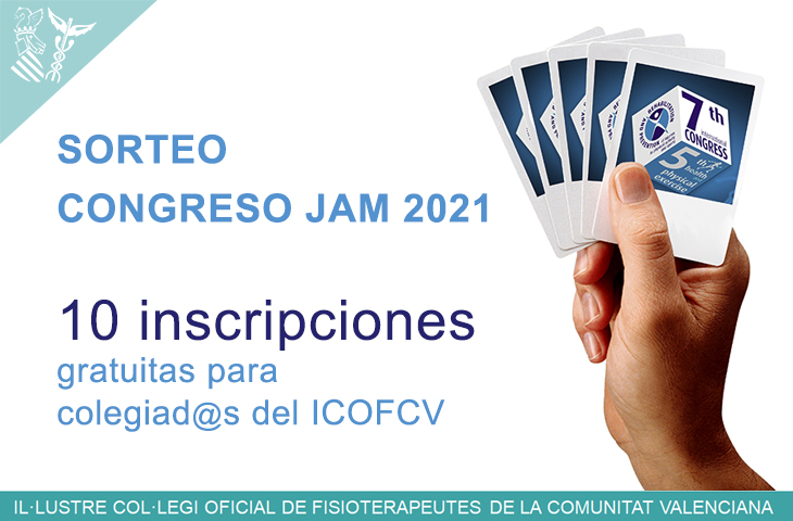 Sorteamos 10 entradas gratuitas para el Congreso JAM 2021. Dirigido a colegiad@s del ICOFCV