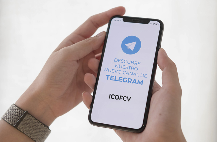 El ICOFCV abre un nuevo canal de comunicación en Telegram. ¡Únete! 