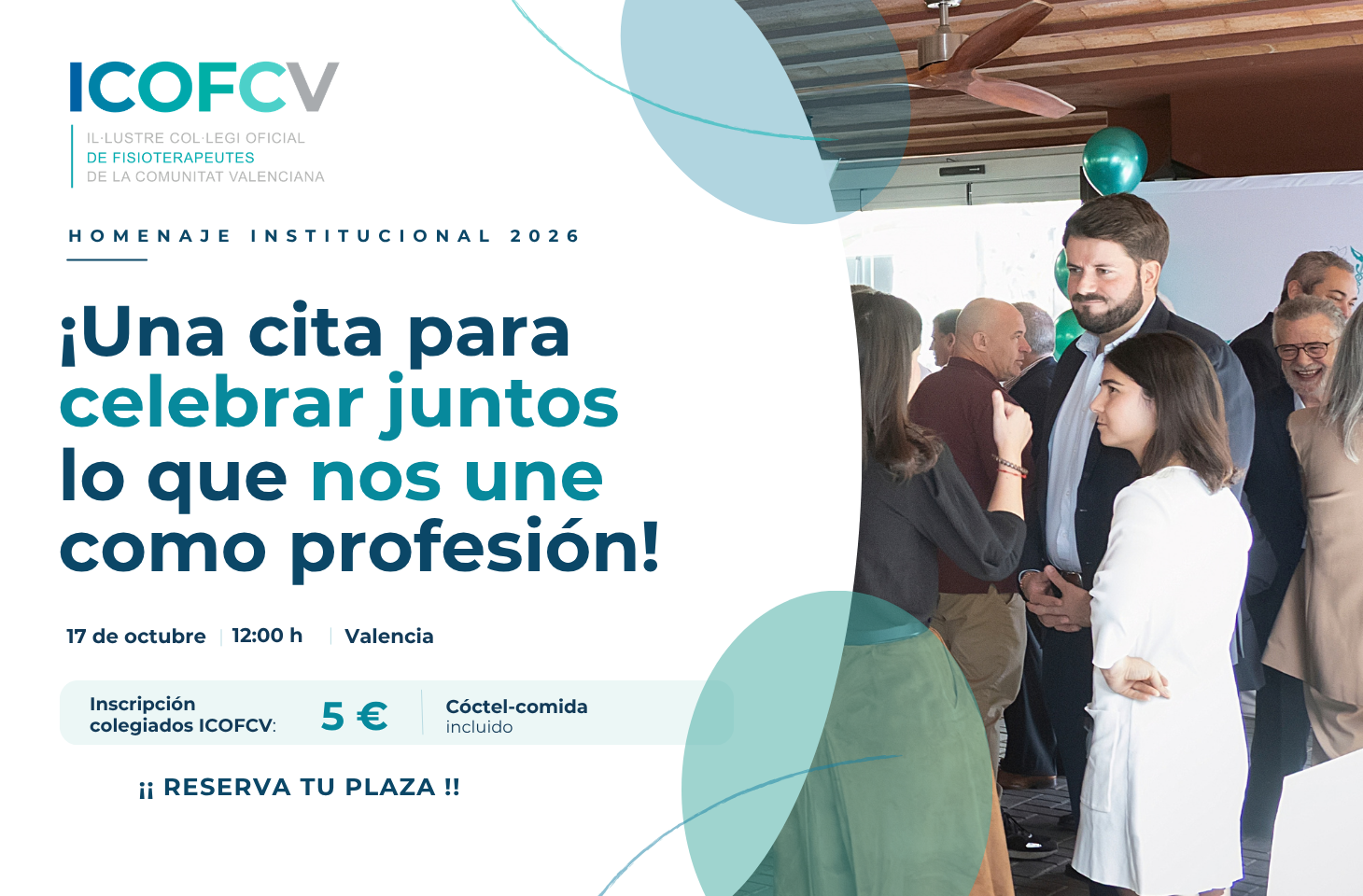 Se acerca el Homenaje Institucional del ICOFCV: ¡ven a celebrar nuestra profesión! Se acerca el Homenaje Institucional del ICOFCV: ¡ven a celebrar nuestra profesión!