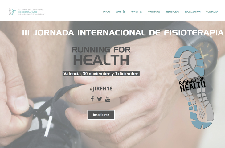 Abierta la inscripción para la III Jornada Internacional de Fisioterapia del ICOFCV, “Running for Health”
