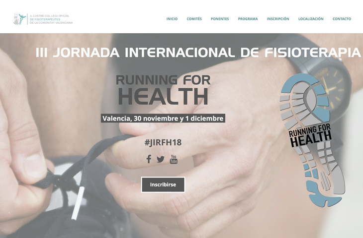 Abierta la inscripción para la III Jornada Internacional de Fisioterapia del ICOFCV, “Running for Health” Abierta la inscripción para la III Jornada Internacional de Fisioterapia del ICOFCV, “Running for Health”