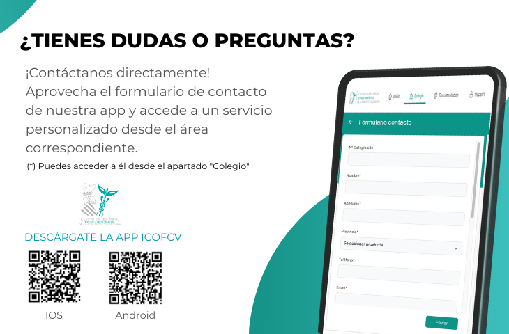 formulario de contacto de la app ICOFCV formulario de contacto de la app ICOFCV