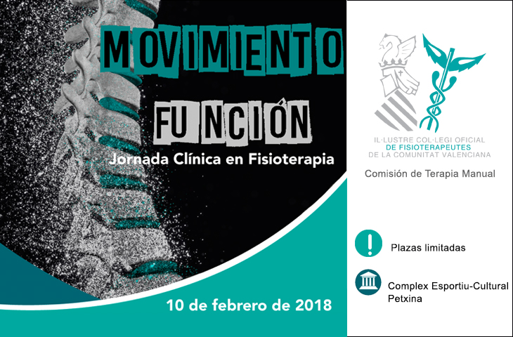 El ICOFCV celebra el 10 de febrero la Jornada clínica “Movimiento y Función” en Fisioterapia El ICOFCV celebra el 10 de febrero la Jornada clínica “Movimiento y Función” en Fisioterapia