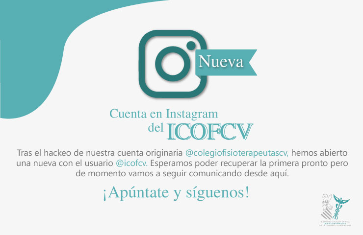 Abrimos nueva cuenta en Instagram: @icofcv Abrimos nueva cuenta en Instagram: @icofcv