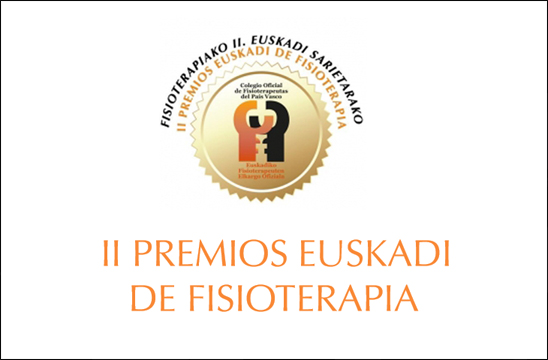 Convocados los II Premios Euskadi de Fisioterapia, en los que pueden participar todos los colegiados españoles