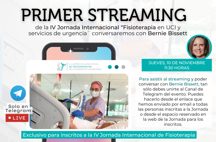 Toma nota: este jueves a las 11.30h hablamos en directo en el canal de Telegram con Bernie Bisset, ponente de la IV Jornada Internacional. ¿Te sumas? Toma nota: este jueves a las 11.30h hablamos en directo en el canal de Telegram con Bernie Bisset, ponente de la IV Jornada Internacional. ¿Te sumas?
