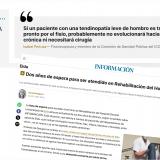 El Diario Información visibiliza las largas listas de espera en Rehabilitación del Hospital de Elda por falta de fisioterapeutas