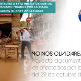 El ICOFCV se suma al documental solidario “NO NOS OLVIDAREMOS” que da voz a los afectados por la riada