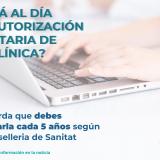 ¿Tienes una clínica o centro sanitario? ¡Recuerda renovar tu autorización sanitaria cada 5 años!