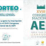 Consigue una de las 18 inscripciones gratuitas que sortea el ICOFCV para el XVIII Congreso Nacional de la AEF