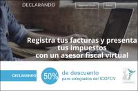 El Colegio de Fisioterapeutas firma un convenio de colaboración con la plataforma online de asesoría fiscal Declarando.es
