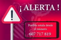 Atención. Posible estafa desde el número 607 717 819 