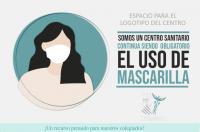 ¿Necesitas un cartel sobre el uso obligatorio de la mascarilla para tu clínica de Fisioterapia? El ICOFCV te lo facilita