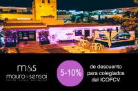 Convenio de colaboración del ICOFCV con el restaurante Mauro & Sensai de Alicante