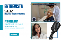 “Si en los centros de salud se potenciara la fisioterapia y se trabajara desde la prevención, evitaríamos muchas consultas médicas, bajas y medicación” (entrevista SER Valencia)