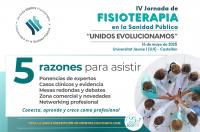 5 razones para no perderte la IV Jornada de Fisioterapia en la Sanidad Pública del ICOFCV